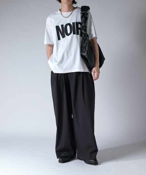 Lui's(ルイス)の「NOIRエンブロイダリーTシャツ(Tシャツ/カットソー・メンズ・ホワイト/ブラック・S/M/XS)」の10枚目の写真
