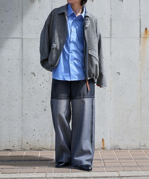 セール】インサイドアウトワイドデニムパンツ（デニムパンツ）｜epnok