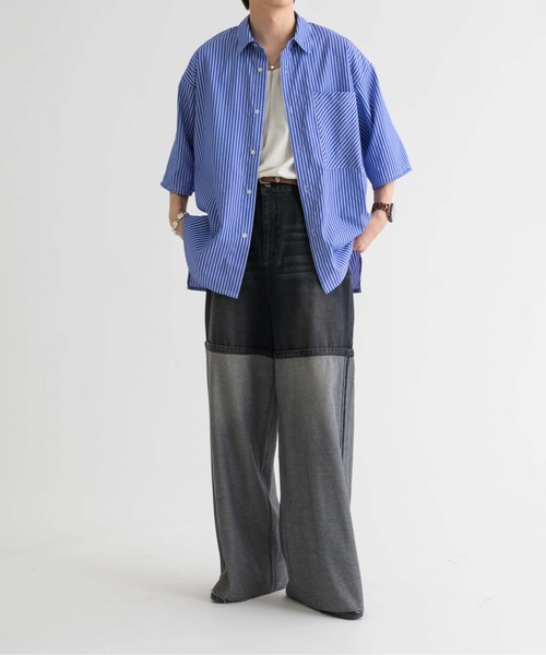 セール】インサイドアウトワイドデニムパンツ（デニムパンツ）｜epnok