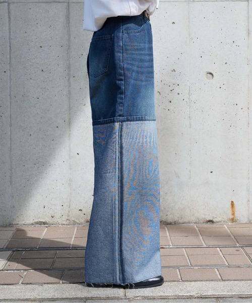 epnok（エプノック）の「インサイドアウトワイドデニムパンツ（デニムパンツ・メンズ・ブラック/インディゴブルー・SMALL/MEDIUM/LARGE）」の8枚目の写真