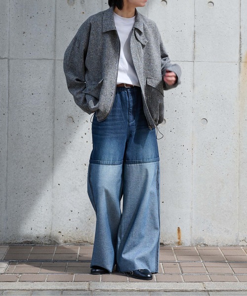 epnok（エプノック）の「インサイドアウトワイドデニムパンツ（デニムパンツ・メンズ・ブラック/インディゴブルー・SMALL/MEDIUM/LARGE）」の14枚目の写真