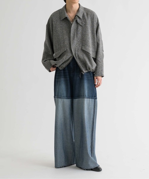 epnok（エプノック）の「インサイドアウトワイドデニムパンツ（デニムパンツ・メンズ・ブラック/インディゴブルー・SMALL/MEDIUM/LARGE）」の15枚目の写真