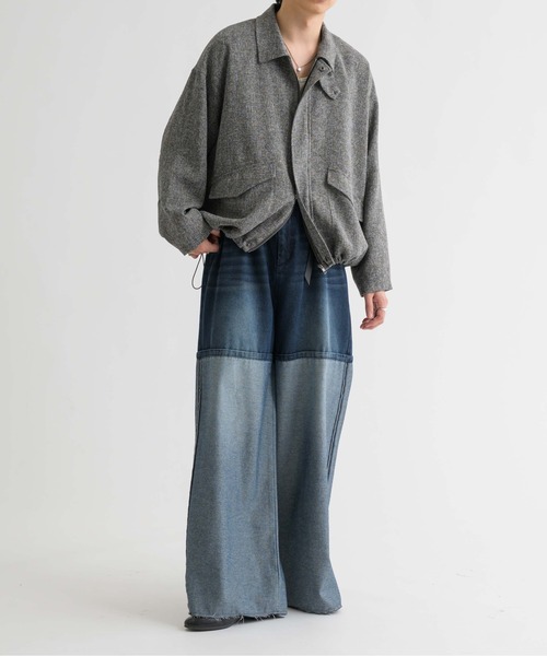 epnok（エプノック）の「インサイドアウトワイドデニムパンツ（デニムパンツ・メンズ・ブラック/インディゴブルー・SMALL/MEDIUM/LARGE）」の16枚目の写真