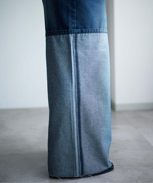 epnok（エプノック）の「インサイドアウトワイドデニムパンツ（デニムパンツ・メンズ・ブラック/インディゴブルー・SMALL/MEDIUM/LARGE）」の21枚目の写真