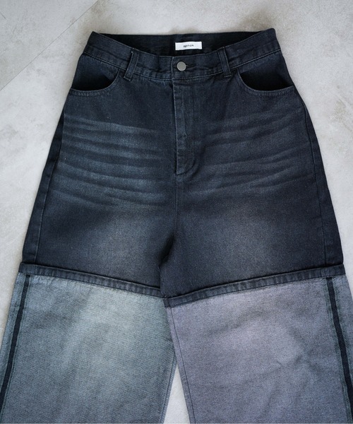 epnok（エプノック）の「インサイドアウトワイドデニムパンツ（デニムパンツ・メンズ・ブラック/インディゴブルー・SMALL/MEDIUM/LARGE）」の22枚目の写真