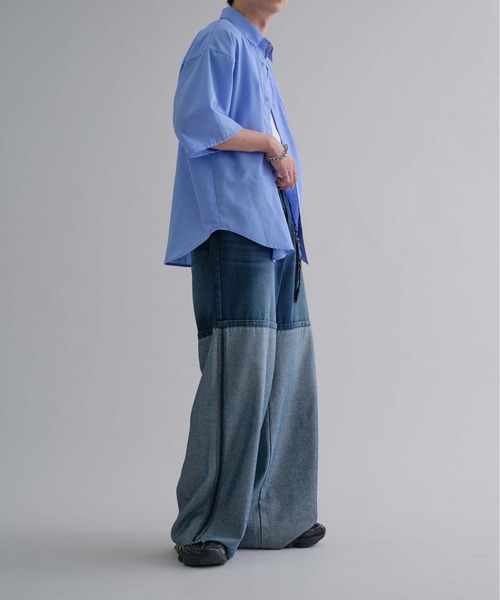 seok出品 セール】インサイドアウトワイドデニムパンツ（デニムパンツ）｜epnok