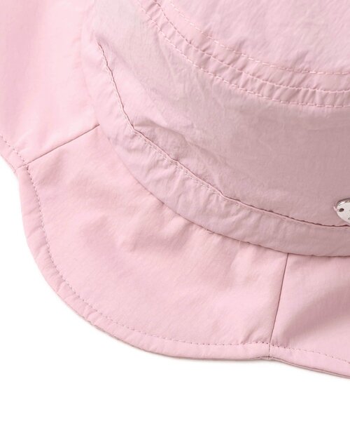 apres les cours（アプレレクール）の「【UVカット/はっ水/接触冷感】スカラップアウトドアハット（ハット・キッズ・アイボリー/ピンク・58/54/50）」の13枚目の写真