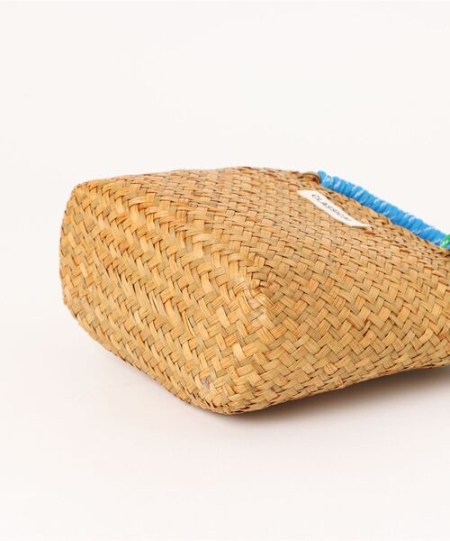 Ritzy(リッツィー)の「6色展開 カラフルマッチングハンドル ミニかごバッグ(かごバッグ・レディース・モカ/パープル/イエロー/グリーン/ピンク/ブルー・FREE)」の17枚目の写真