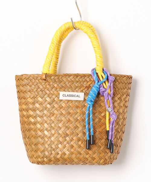 Ritzy(リッツィー)の「6色展開 カラフルマッチングハンドル ミニかごバッグ(かごバッグ・レディース・モカ/パープル/イエロー/グリーン/ピンク/ブルー・FREE)」の20枚目の写真