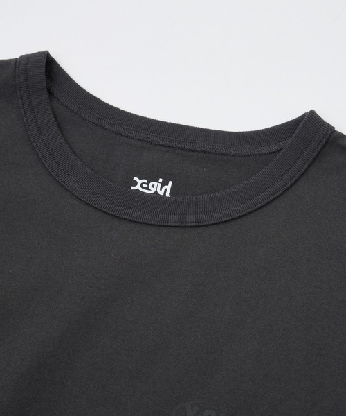 X-girl(エックスガール)の「OVAL LOGO TANK TOP(タンクトップ・レディース・ホワイト/チャコールグレー/ピンク・ONE SIZE)」の5枚目の写真