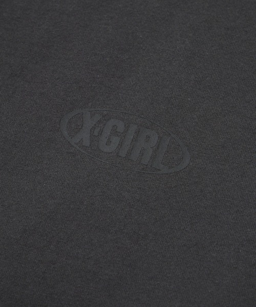 X-girl(エックスガール)の「OVAL LOGO TANK TOP(タンクトップ・レディース・ホワイト/チャコールグレー/ピンク・ONE SIZE)」の6枚目の写真