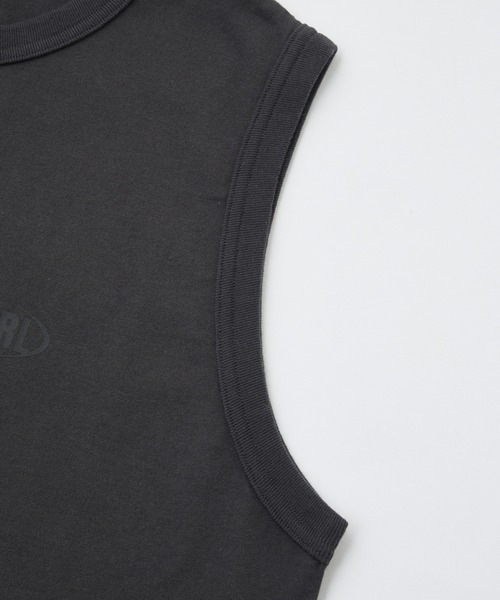 X-girl(エックスガール)の「OVAL LOGO TANK TOP(タンクトップ・レディース・ホワイト/チャコールグレー/ピンク・ONE SIZE)」の7枚目の写真