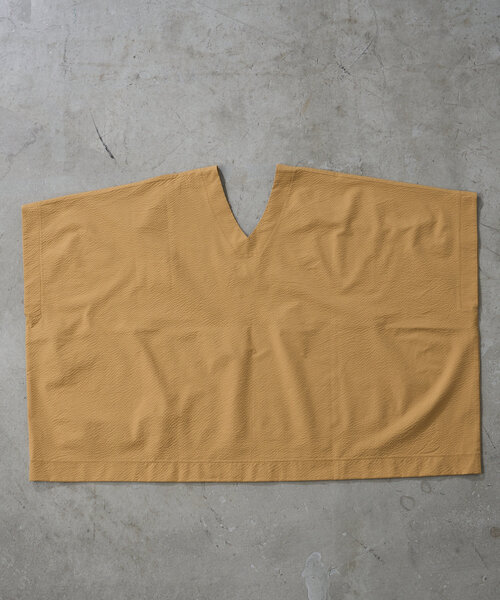 CIAOPANIC TYPY（チャオパニックティピー）の「【WEB限定】シアーサッカーカバーアップポンチョラッシュガード（ラッシュガード・レディース・カーキ/ベージュ/マスタード・MEDIUM/LARGE）」の10枚目の写真