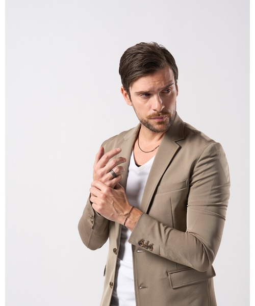 wjk（ダヴルジェイケイ）の「IVXLCDM ×wjk  slim chain bracelet（ブレスレット・メンズ・ブラック・FREE）」の6枚目の写真