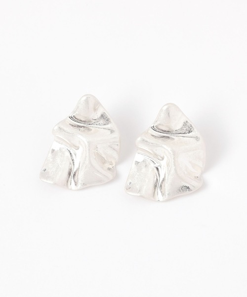 niko and...(ニコアンド)の「メタル折り紙ピアス(ピアス(両耳用)・レディース・イエロー/グレー・0)」の5枚目の写真