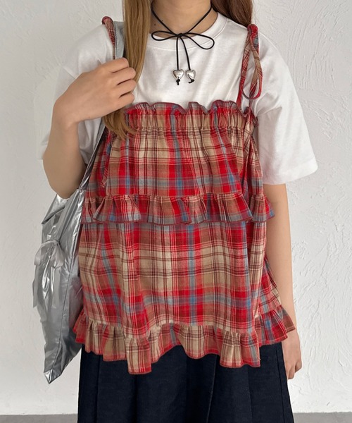 【so.C.hu】ソクチュウ 2wayバイカラーフリル&パールビスチェ so.C.hu♡2wayバイカラーフリル&パールビスチェ - メルカリ