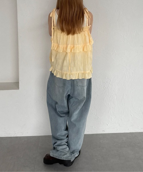 kutir（クティール）の「2wayアソートリボンフリルビスチェ（その他トップス・レディース・イエロー/ライトブルー/レッド・FREE）」の16枚目の写真