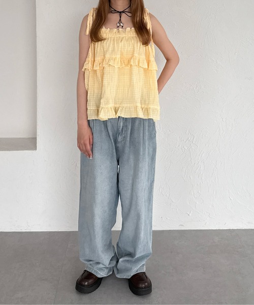 kutir（クティール）の「2wayアソートリボンフリルビスチェ（その他トップス・レディース・イエロー/ライトブルー/レッド・FREE）」の15枚目の写真