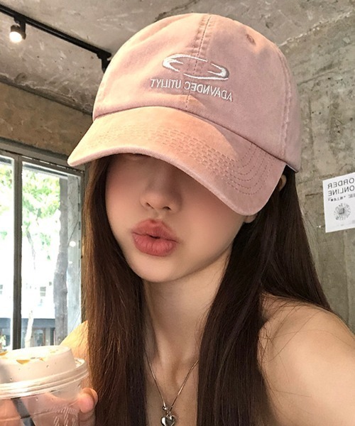 SHEPP（シープ）の「ワンポイント サークル刺繍 キャップ（キャップ・レディース・ピンク/チャコール/ネイビー・F）」の3枚目の写真