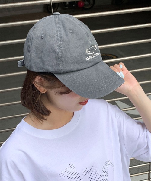 SHEPP（シープ）の「ワンポイント サークル刺繍 キャップ（キャップ・レディース・ピンク/チャコール/ネイビー・F）」の13枚目の写真