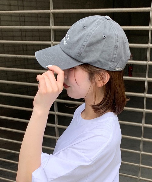 SHEPP（シープ）の「ワンポイント サークル刺繍 キャップ（キャップ・レディース・ピンク/チャコール/ネイビー・F）」の16枚目の写真