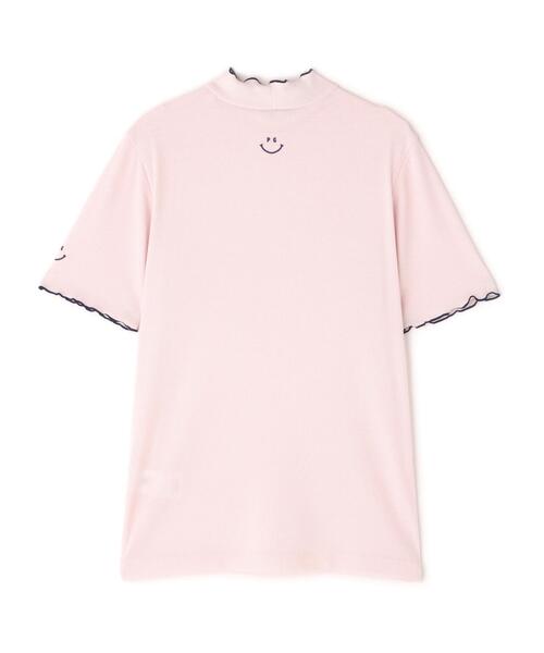 【美品】PEARLY GATES スパンフライス半袖変形モックネックカットソー スパンフライス半袖変形モックネックカットソー | PEARLY GATES