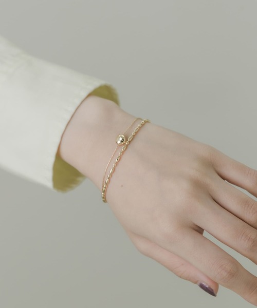 SMELLY（スメリー）の「ボールレイヤードマグネットブレスレット（ブレスレット・レディース・ゴールド・-）」の3枚目の写真