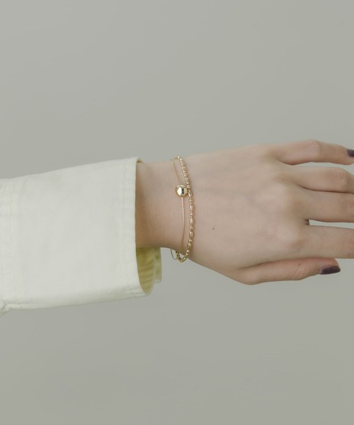 SMELLY（スメリー）の「ボールレイヤードマグネットブレスレット（ブレスレット・レディース・ゴールド・-）」の5枚目の写真