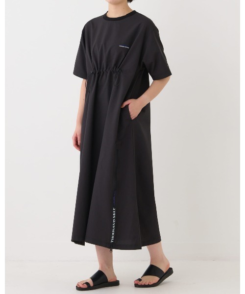 THOUSAND MILE】SHORT SLEEVE DRAWCORD OP/ショートスリーブ