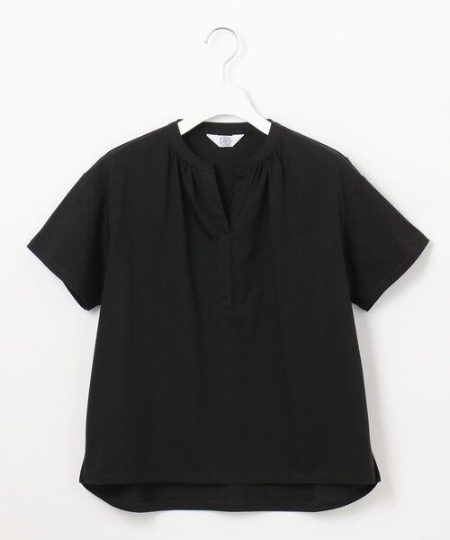 J.PRESS(ジェイプレス)の「【洗える・接触冷感】プレーティングジャージー バンドカラー カットソー(Tシャツ/カットソー・レディース・ホワイト系/スカイブルー系/ベージュ系/オレンジ系/ブラック系・T15/T13)」の17枚目の写真