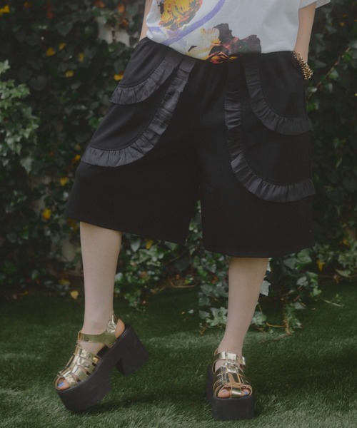 manana suerte(マニャーナスエルテ)の「フリルハーフパンツ(その他パンツ・レディース・ブラック・FREE)」の14枚目の写真