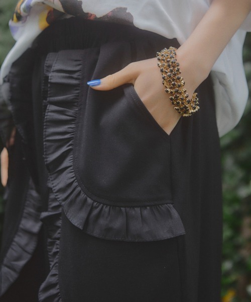 manana suerte(マニャーナスエルテ)の「フリルハーフパンツ(その他パンツ・レディース・ブラック・FREE)」の13枚目の写真