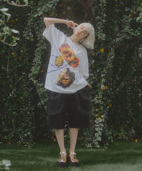 manana suerte(マニャーナスエルテ)の「フリルハーフパンツ(その他パンツ・レディース・ブラック・FREE)」の6枚目の写真