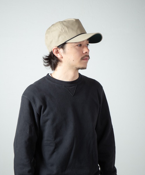 RACAL（ラカル）の「Cali Headwear MADE IN USA Unstructured 5-Panel Snapback / 米国製 アンストラクチャードスナップバック / CAL T/C TWILL 5P CAP（キャップ・メンズ・ベージュ/ネイビー/カモフラージュ/ブラック・FREE）」の2枚目の写真