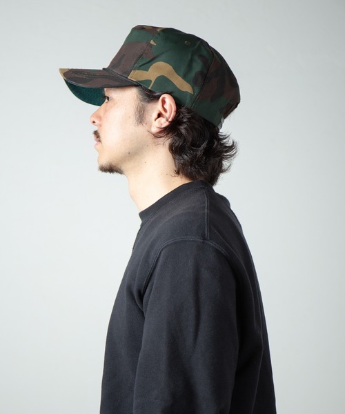 RACAL（ラカル）の「Cali Headwear MADE IN USA Unstructured 5-Panel Snapback / 米国製 アンストラクチャードスナップバック / CAL T/C TWILL 5P CAP（キャップ・メンズ・ベージュ/ネイビー/カモフラージュ/ブラック・FREE）」の4枚目の写真
