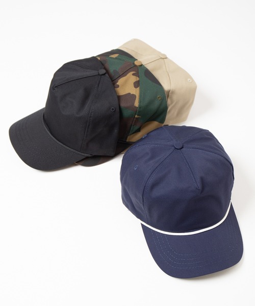 RACAL（ラカル）の「Cali Headwear MADE IN USA Unstructured 5-Panel Snapback / 米国製 アンストラクチャードスナップバック / CAL T/C TWILL 5P CAP（キャップ・メンズ・ベージュ/ネイビー/カモフラージュ/ブラック・FREE）」の5枚目の写真