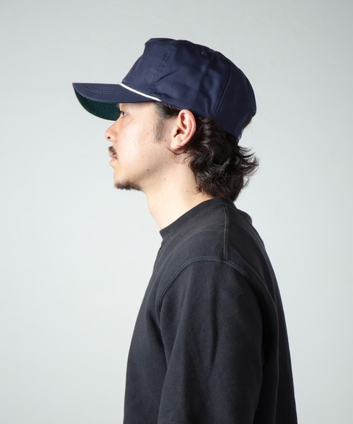 CLOVERU キャップ ネイビー Cali Headwear Cali Headwear MADE IN USA Unstructured 5-Panel Snapback / 米国製