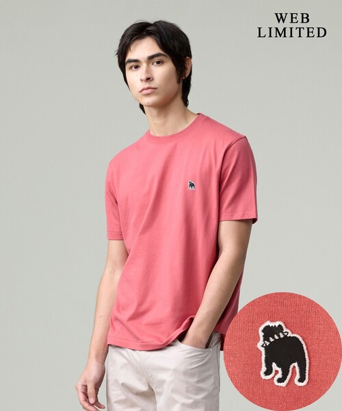 J.PRESS(ジェイプレス)の「着回し抜群【WEB限定 / 8色展開】バックブル Tシャツ(Tシャツ/カットソー・メンズ・パープル系/ネイビー系/オレンジ系/ホワイト系/サックスブルー系/グリーン系/ベージュ系/グレー系・MEDIUM/X-LARGE/LARGE)」の8枚目の写真