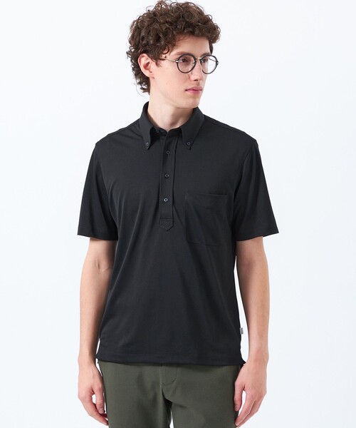 セール】トロッター 鹿の子ジャージー ボタンダウンポロ（ポロシャツ