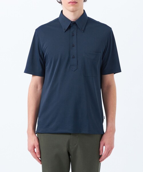 セール】トロッター 鹿の子ジャージー ボタンダウンポロ（ポロシャツ