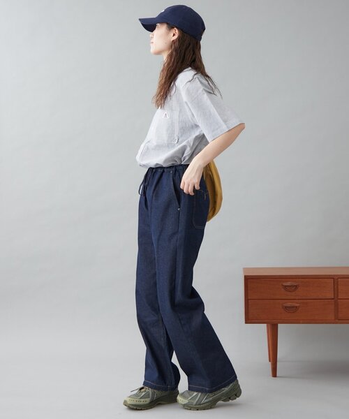 GEVACO（ゲバコ）の「【GEVACO】綿麻バンドカラーシャツ（シャツ/ブラウス・レディース・ブルー/ベージュ/ブラック・MEDIUM/LARGE）」の13枚目の写真