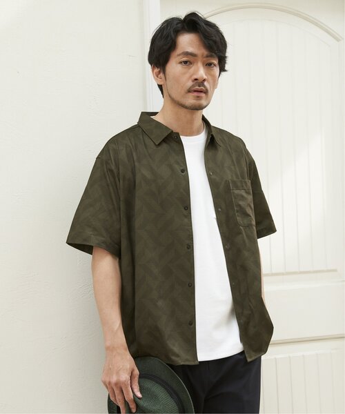 ikka(イッカ)の「【吸水速乾/セットアップ対応】GOKU楽AIRレギュラーシャツ(シャツ/ブラウス・メンズ・オリーブ/ブラック/グレー/ベージュ/ネイビー・XL/L/M/S)」の6枚目の写真