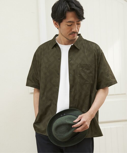 ikka(イッカ)の「【吸水速乾/セットアップ対応】GOKU楽AIRレギュラーシャツ(シャツ/ブラウス・メンズ・オリーブ/ブラック/グレー/ベージュ/ネイビー・XL/L/M/S)」の8枚目の写真