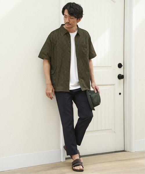 ikka(イッカ)の「【吸水速乾/セットアップ対応】GOKU楽AIRレギュラーシャツ(シャツ/ブラウス・メンズ・オリーブ/ブラック/グレー/ベージュ/ネイビー・XL/L/M/S)」の12枚目の写真