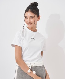 モックネック半袖Tシャツ