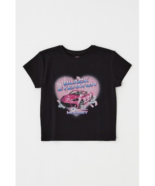 MOUSSY(マウジー)の「BEP GRAPHIC BABY Tシャツ(Tシャツ/カットソー・レディース・ホワイト/ブラック・FREE)」の3枚目の写真