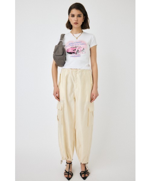 MOUSSY(マウジー)の「BEP GRAPHIC BABY Tシャツ(Tシャツ/カットソー・レディース・ホワイト/ブラック・FREE)」の7枚目の写真