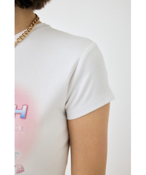 MOUSSY(マウジー)の「BEP GRAPHIC BABY Tシャツ(Tシャツ/カットソー・レディース・ホワイト/ブラック・FREE)」の13枚目の写真