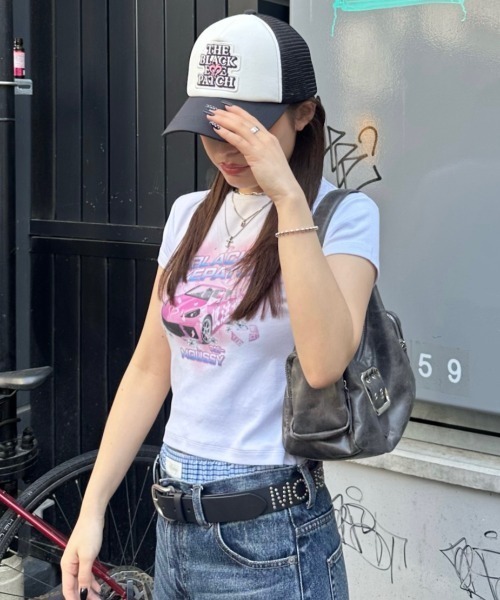 MOUSSY(マウジー)の「BEP GRAPHIC BABY Tシャツ(Tシャツ/カットソー・レディース・ホワイト/ブラック・FREE)」の21枚目の写真
