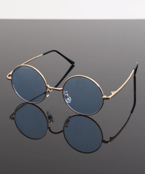 Revo.(レボ)の「METAL FLAME ROUND SUNGLASSES / メタルフレーム ラウンド サングラス カラーレンズ UVカット <ユニセックス>(サングラス・メンズ・ライトブラウン/ブラック/ライトブルー/ライトピンク/ライトグレー/ライトパープル・FREE)」の4枚目の写真